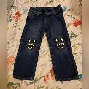 GAP Kids Blue Denim with Monster Patches